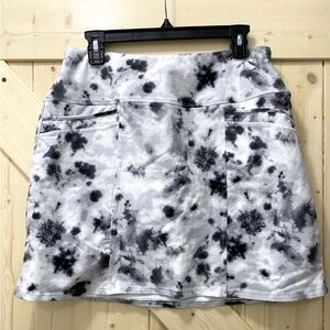 🤩❤️Tummy Control Modern Active Sports Tye Dye Black & Gray Skirt